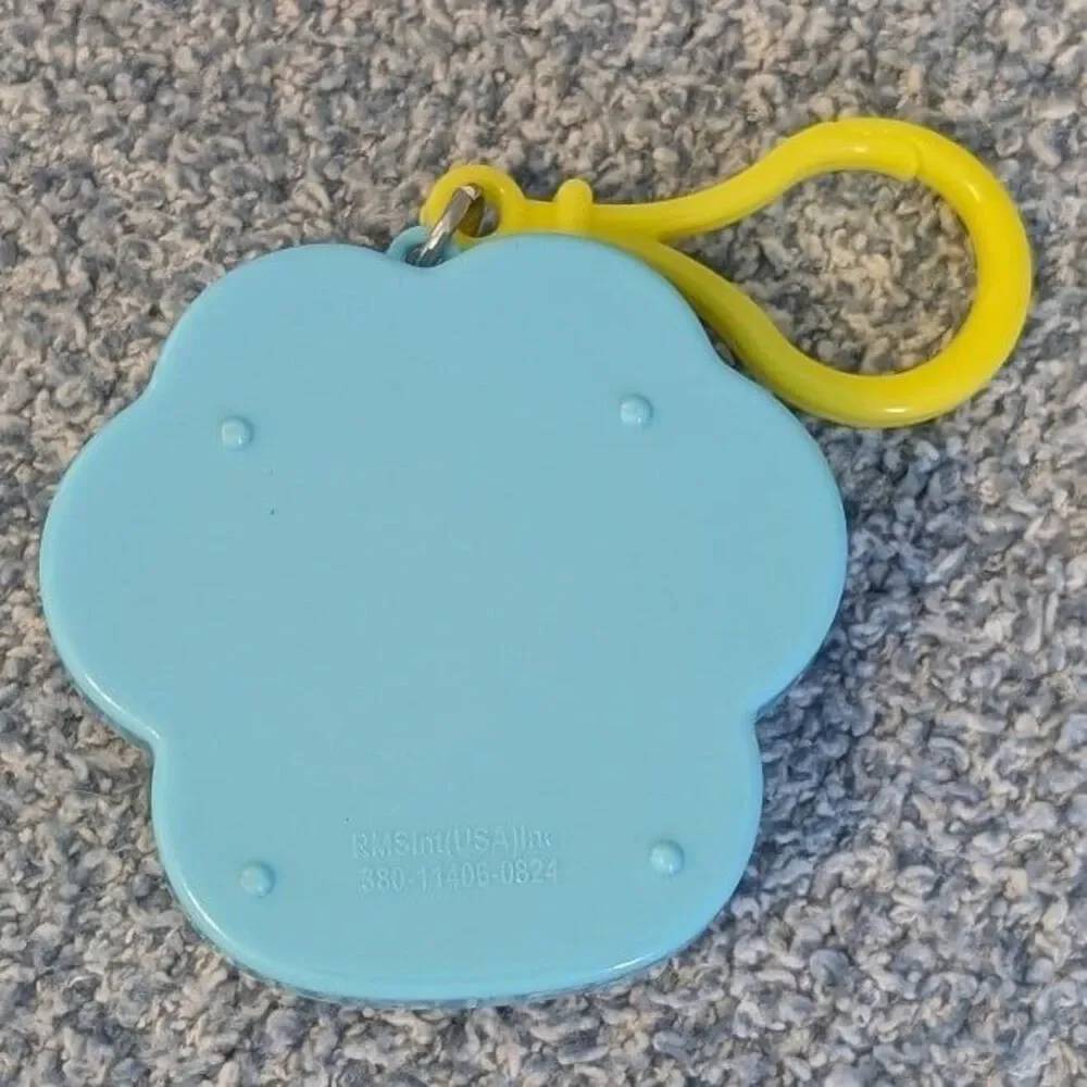 Five Below Cat Paw Critter Clicker Blue Purple Novelty Keychain Fidget Toy
